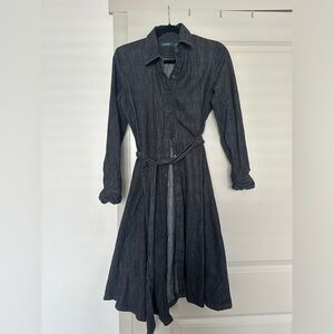 Ralph lauren black denim dress